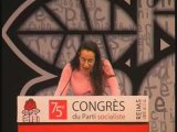 Lynda Belhadi au congrès du Parti Socialiste de Reims 2008