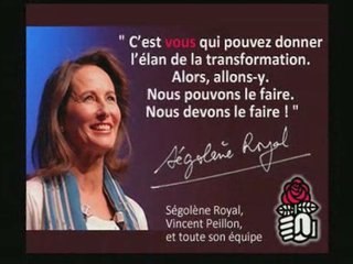 Votez Ségolène Royal et toute son équipe le 20 novembre 2008