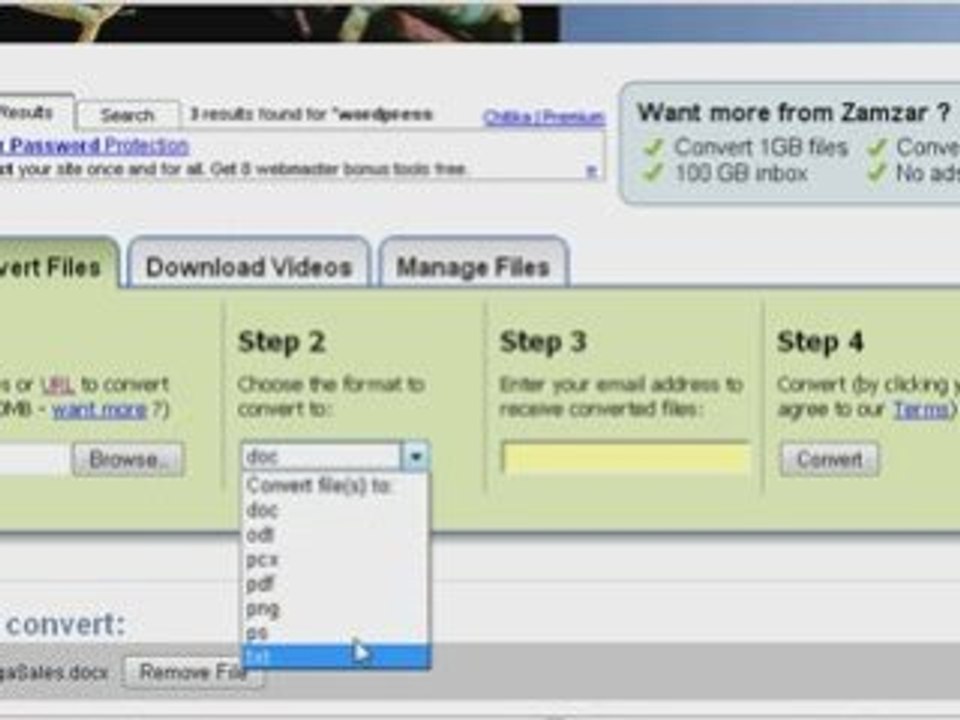 Free Internet Tool - Convert Docx to Doc