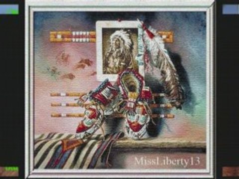 Loups et indiens et cadeaux recu de mes amis