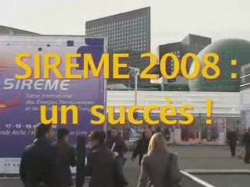 SIREME 2008 : un succès !