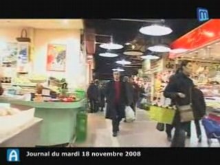 Photo : Les Halles de Nîmes sous les flashs