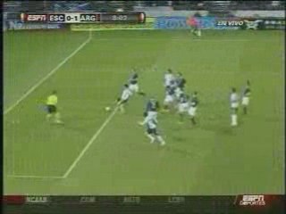 Gol de maxi Rodriguez A Escocia