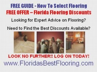 "How To Select Flooring, FREE Guide and Discount Savings!