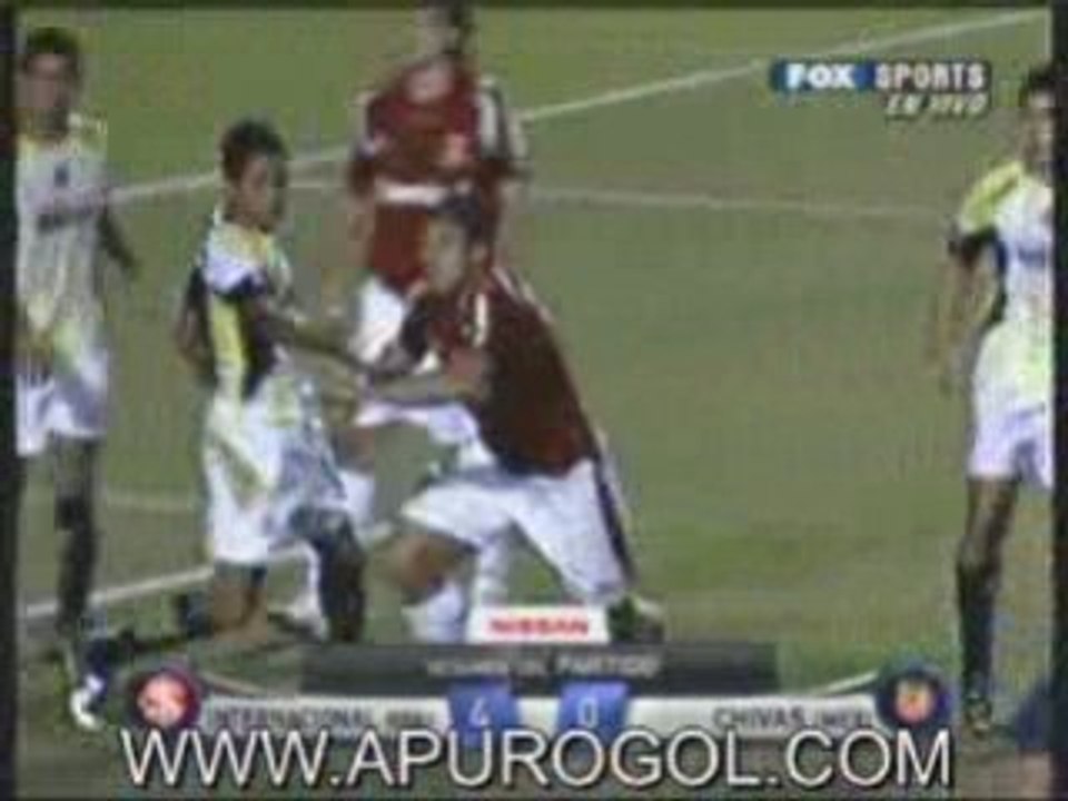 Internacional 4 Chivas 0 Goles D´Alessandro Nilmar
