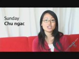 Vietnamese Translations - How To Say Sunday
