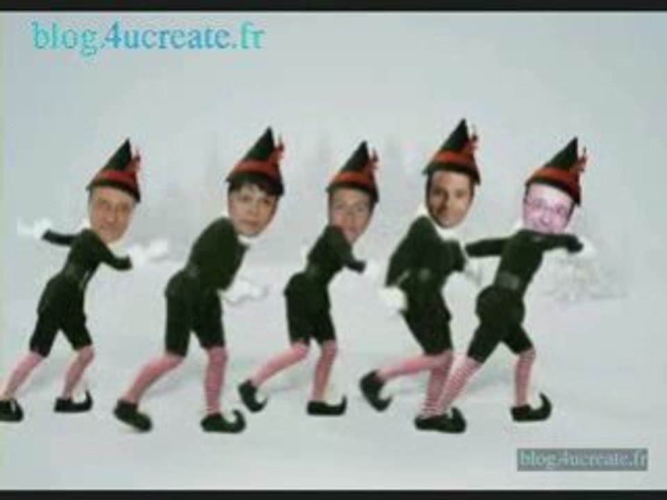 Trêve de Noël au PS (Elfyourself Royal Aubry Hamon Delanoë)