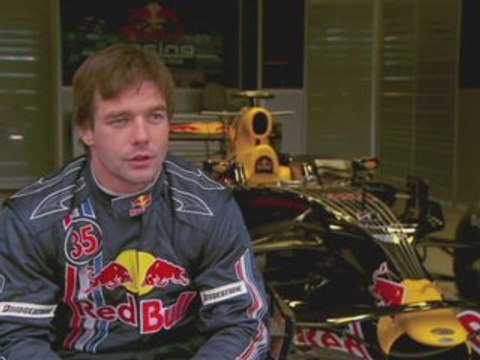 The best WRC driver Sébastien Loeb in Red Bull Racing F1 car