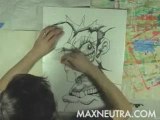 Live Street Painting | Live Splatter Artist Max Neutra