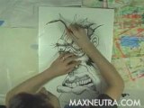 Street Splatter Artist | Live Splatter Artist Max Neutra