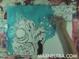 Live Painting Ink Artist | Gonzo Style Paintings Max Neutra