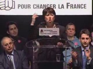 Meeting aubervilliers avec Martine Aubry