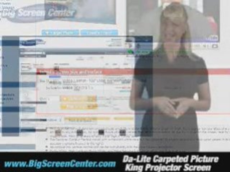 Da-Lite Carpeted Picture King Projector Screen