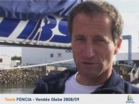 Message de Michel Desjoyeaux, skipper de Foncia