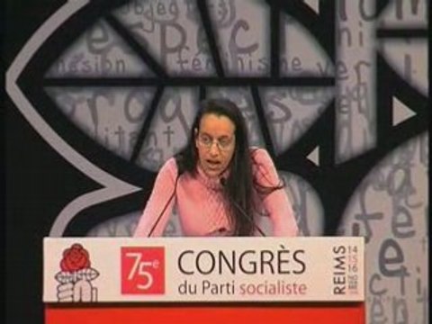 Lynda Belhadi au congrès du Parti Socialiste de Reims 2008
