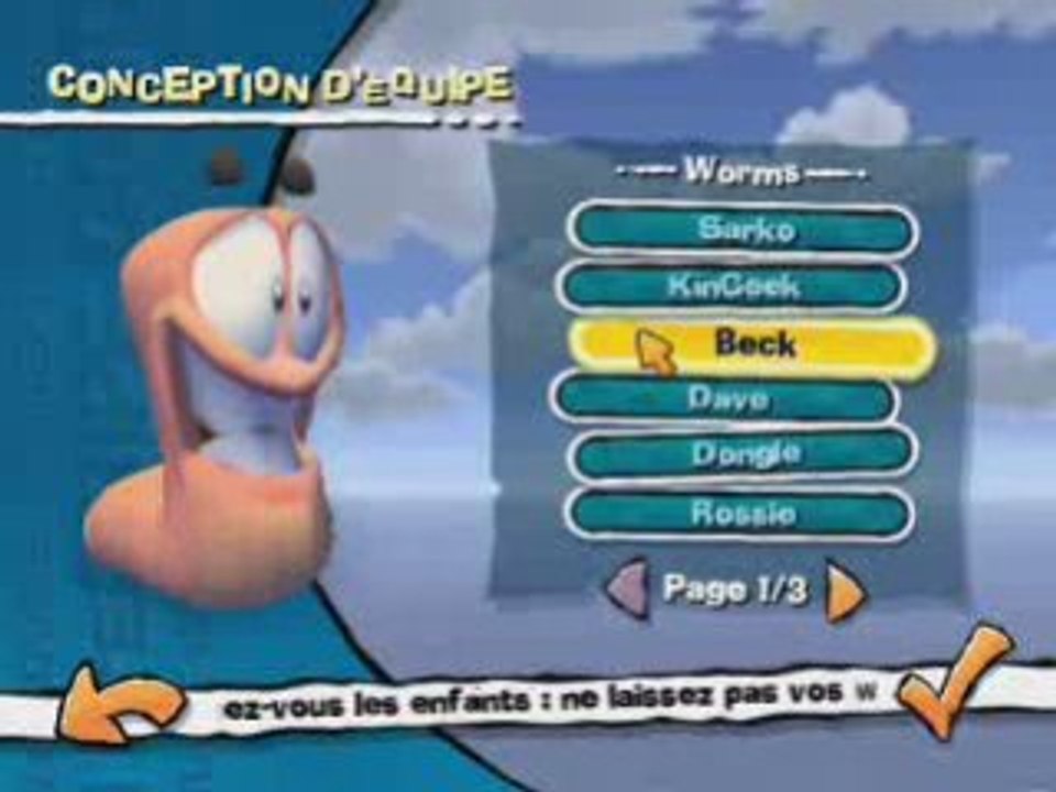 Vidéotest worms