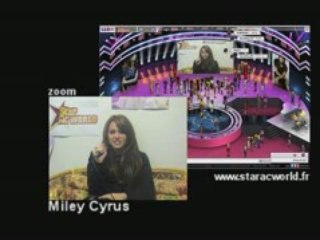 MILEY CYRUS tchat Star Ac World