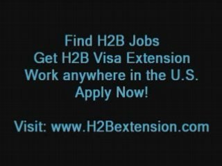 H2B Jobs and Visa Extension