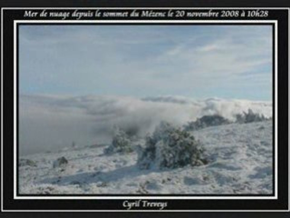 Diaporama des photos prisent au sommet du Mézenc le 20/11/08