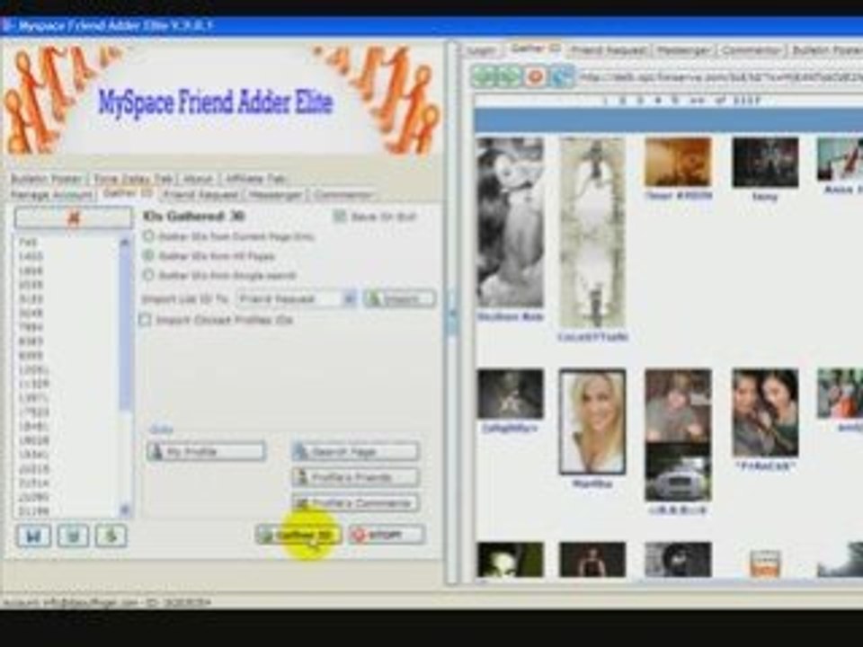MySpace Friend Adder Elite Video Tutorial