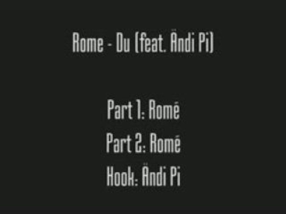 Romé feat. Ändi Pi - Du