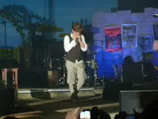 Début du concert Christophe Maé