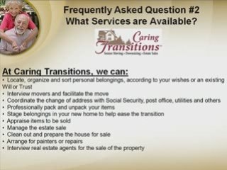 FAQ 2 Senior Movers and Estate Sales Greenville, SC