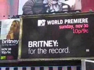Trailer de Britney: For The Record na Times Square (Video 2)