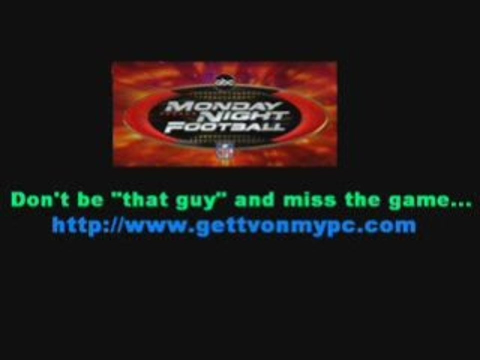 Watch Monday Night Football Online