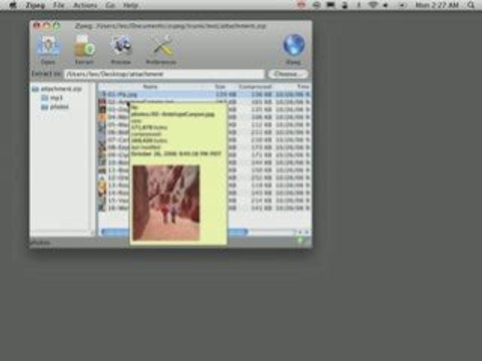 How to use Zipeg on Mac OS X