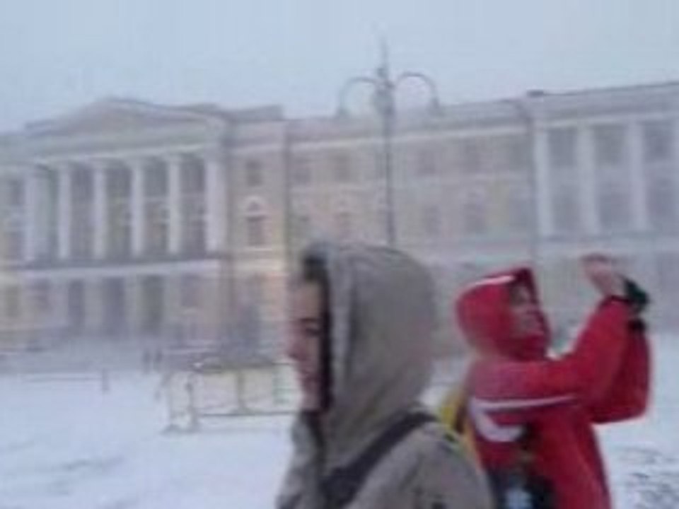 Snow in helsinki