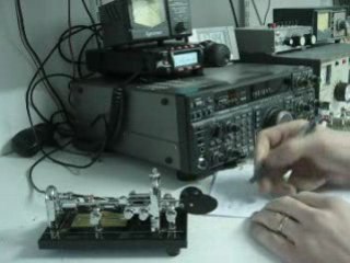QSO 40m CW avec vibroplex