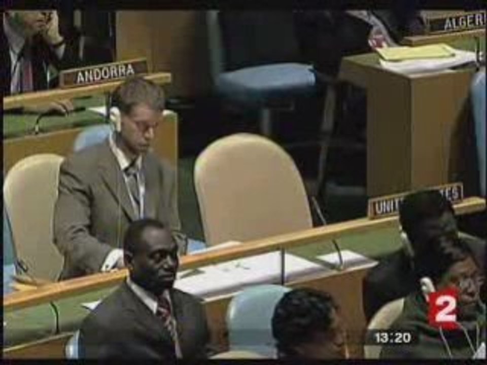 Hugo Chavez a L'onu a propos de G. W. Bush