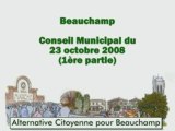 Beauchamp - CM du 23 oct 2008 (1ère partie)