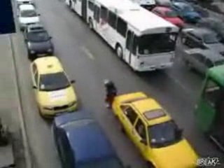 Daredevil Leaps from Bridge to Bus