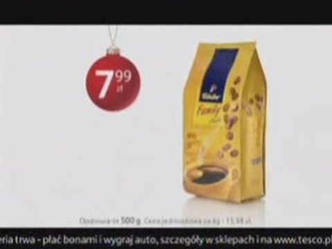 Tesco łopatka kawa mikolaje 2008 reklama