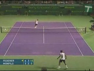 Highlights Federer vs Monfils Miami 2008