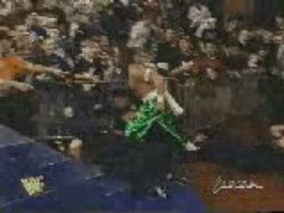 Sabu Dives off RAW Sign during Ecw invasion