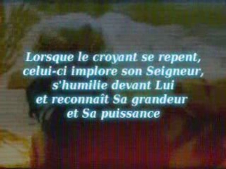 Le repentir sincère