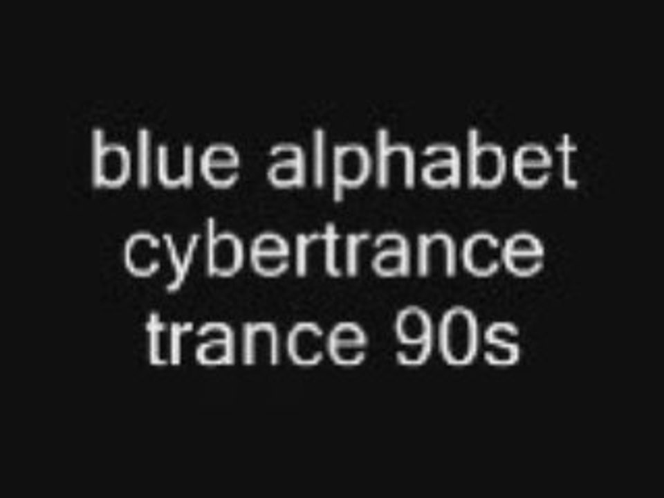 Blue alphabet