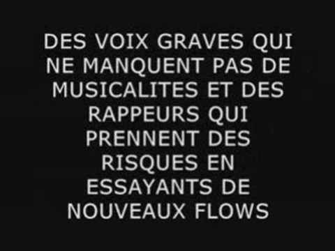 LE NOUVEAU RAP(rohff,booba,soprano,medine, kery james,sefyu,