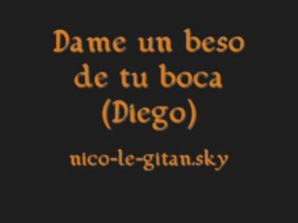 Dame un beso de tu boca