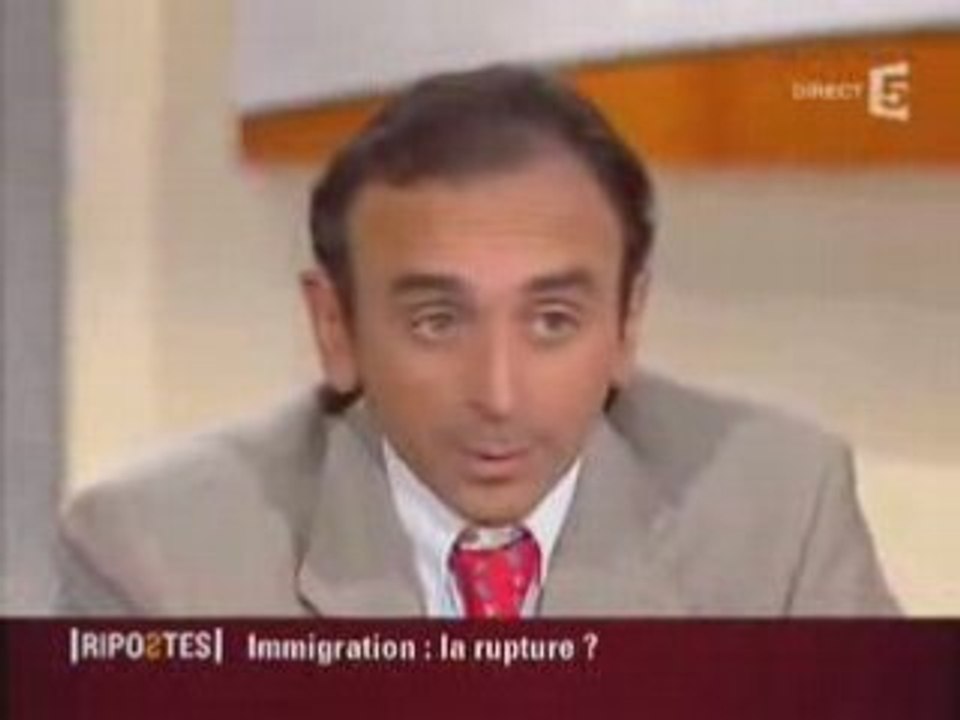 Zemmour s exprime sur l immigration