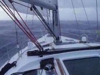 Tempête dans l'atlantique en voilier