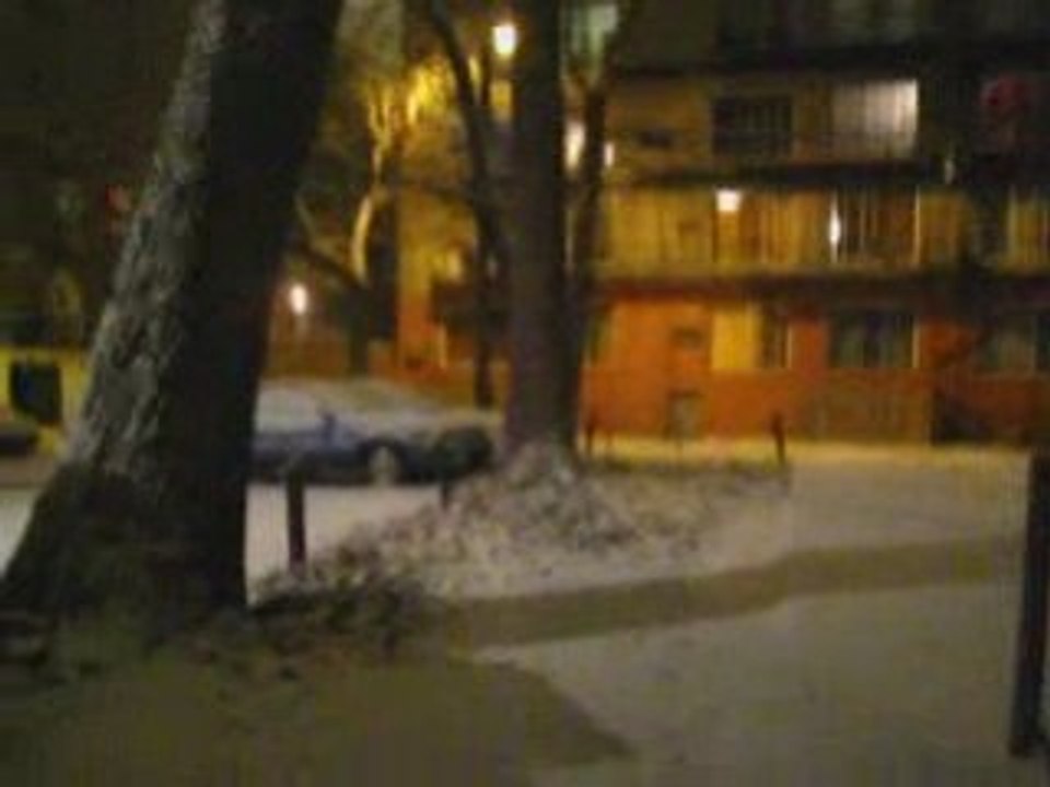 Ma première neige à Montréal ^^ !!!