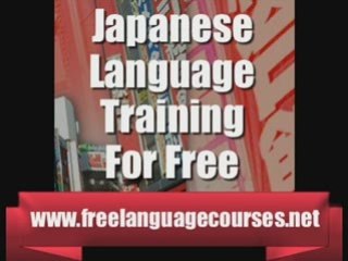 Japanese Language Training For Free