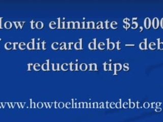 How to eliminate $5,000 in credit card debt