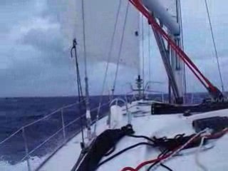 Record battut : 15,5 noeuds en voilier  transatlantique