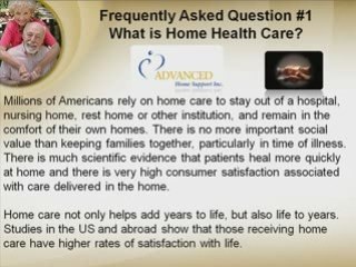 FAQ 1 Advanced In-Home Care Support Washington DC Metro