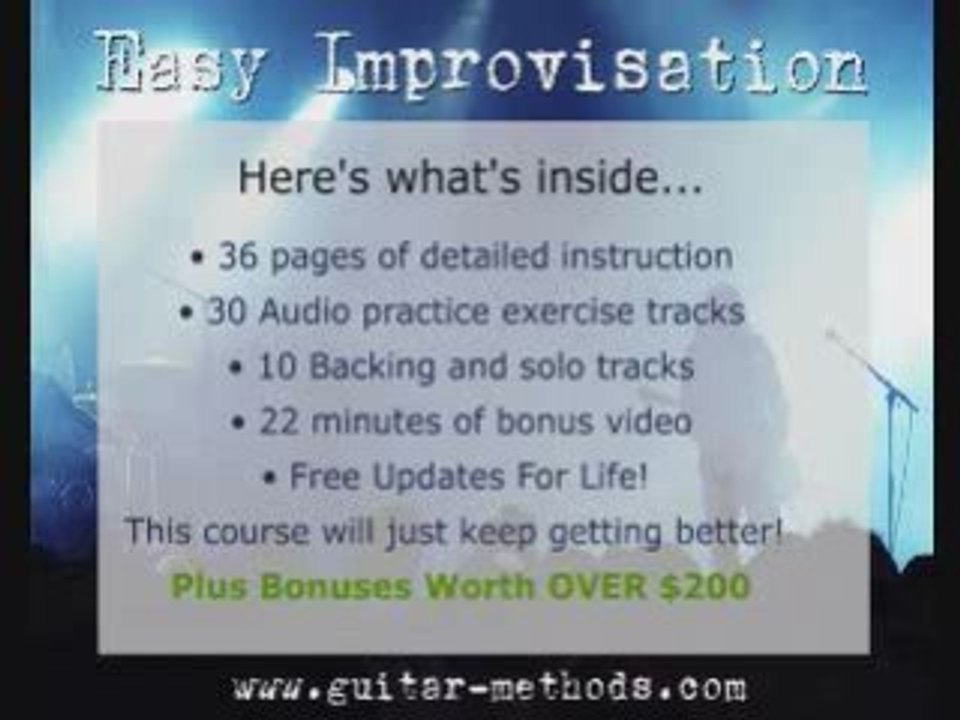 How to play improvised guitar solos